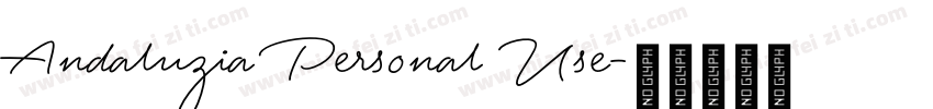 Andaluzia Personal Use字体转换
